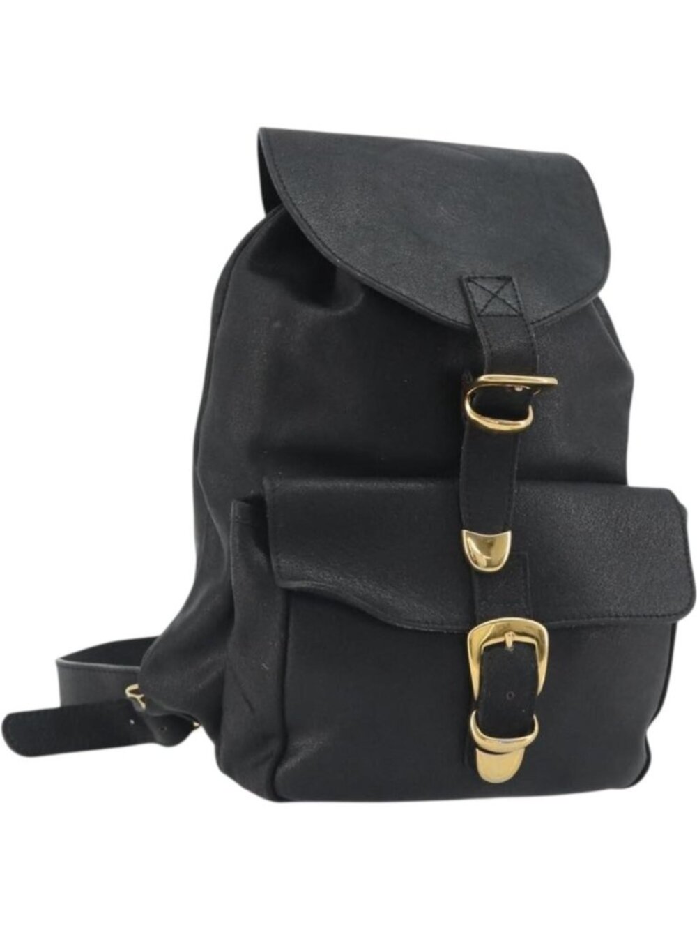 Gianni Versace Backpack Leather Black Gold